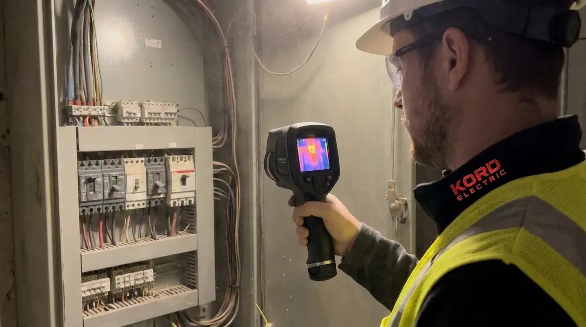 Infrared scan of electrical panels to identify asset risks