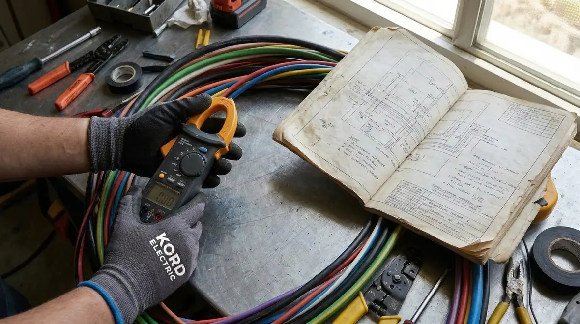 Engineers reviewing NEC commercial electrical work for businesses on construction plans