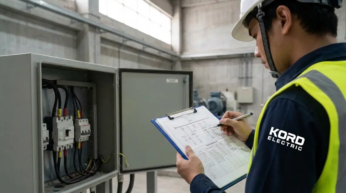 Commercial electrical panel being balanced across three phases