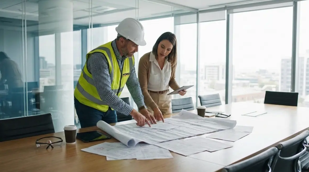 Electrical tenant improvement planning and site walk in a commercial space