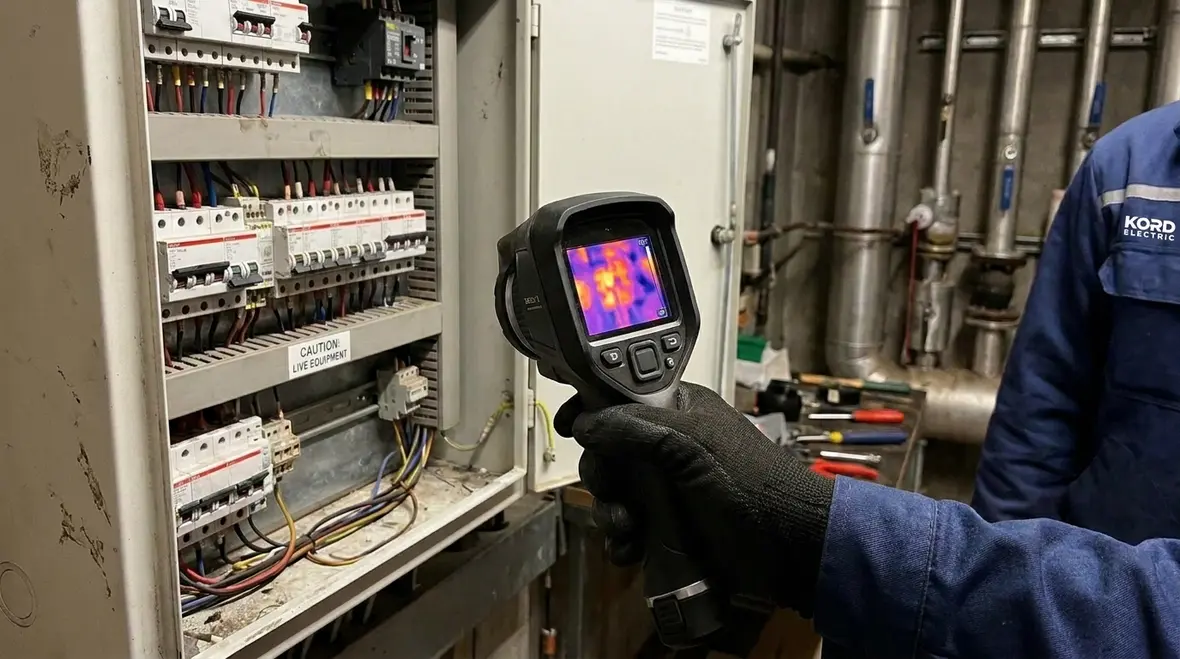 Electrician planning commercial electrical scope for different building types