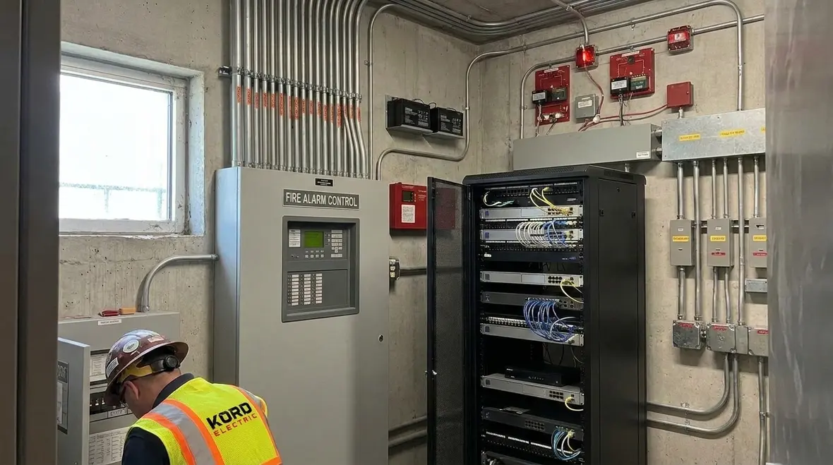 Commercial building critical loads connected to an emergency power system