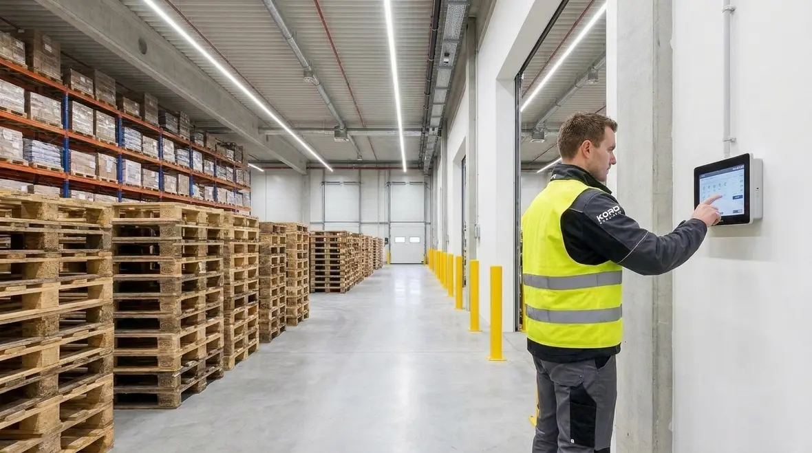 Smart warehouse lighting controls and energy-saving strategies