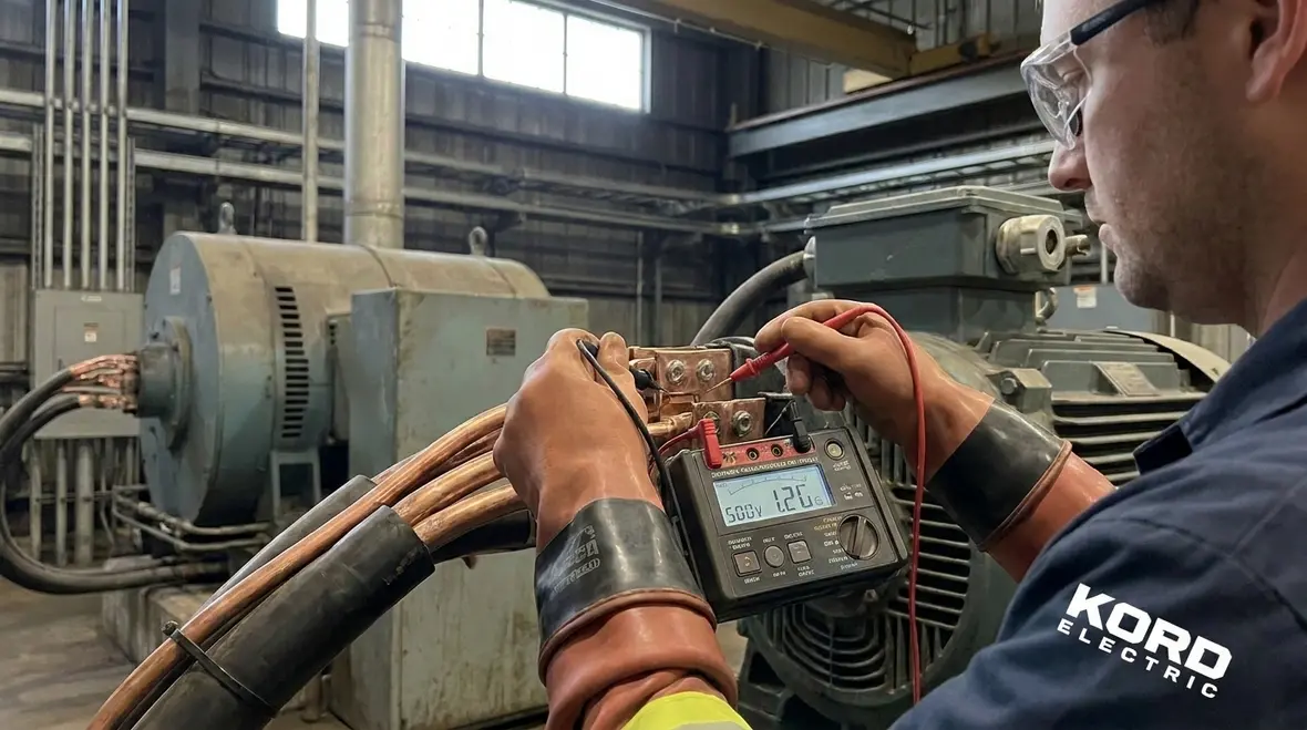 Planned electrical maintenance and reliability testing on switchgear