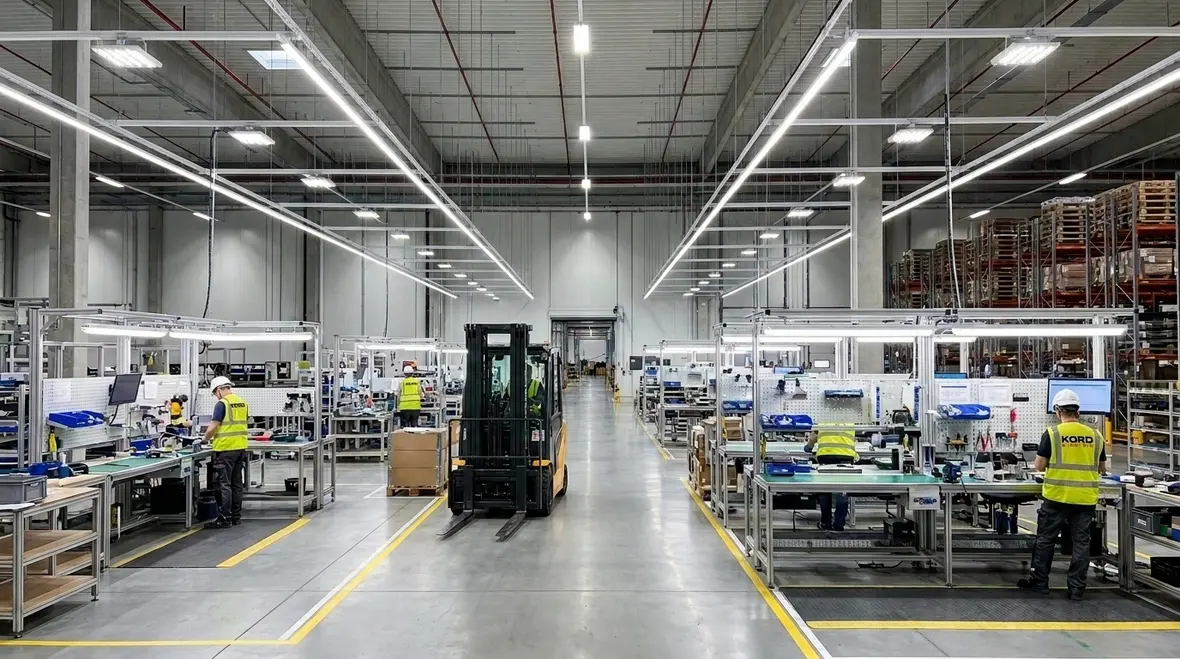 Factory Lighting Layout Guide: Design, Safety & Energy Efficiency