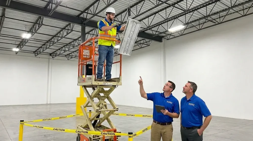 How to Safely Maintain Commercial Lighting Systems