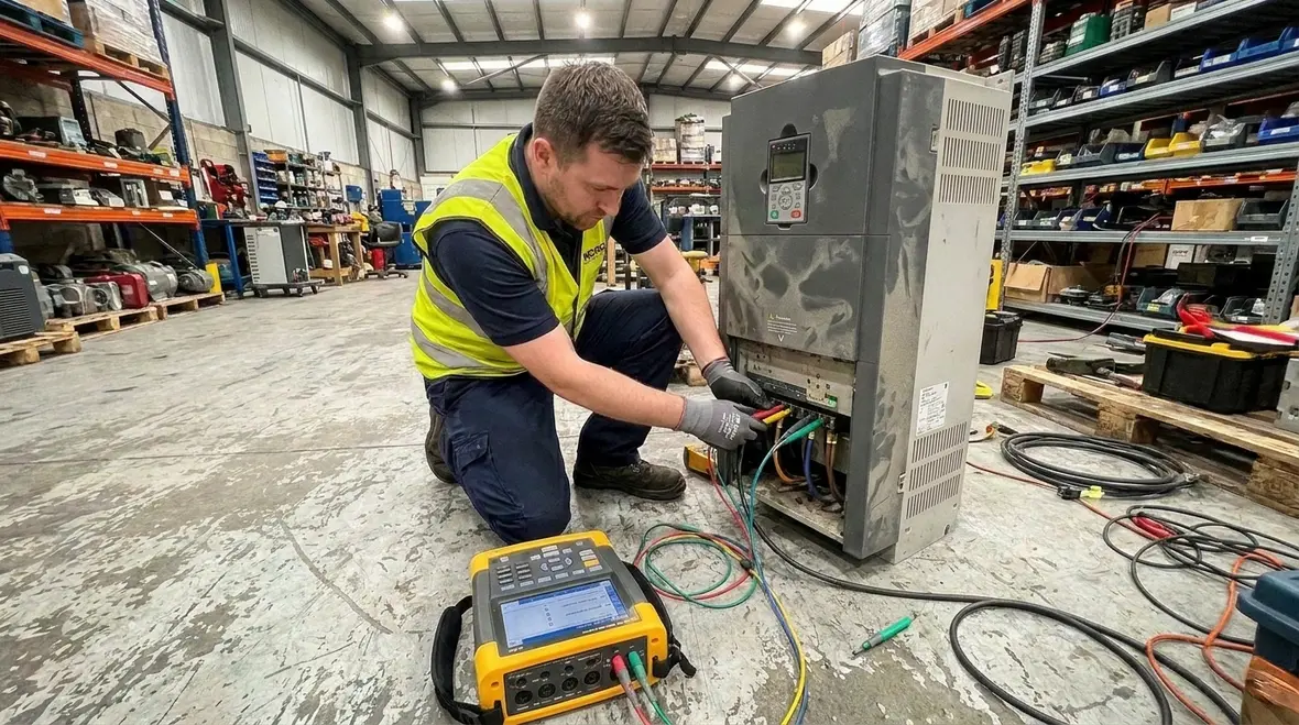 Reviewing industrial load balance and electrical behavior in a commercial facility