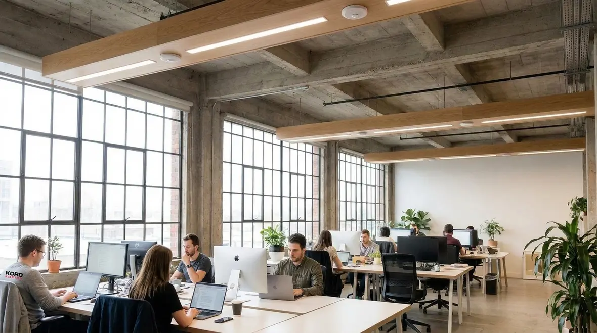 Smart office and industrial lighting controls with sensors and automation