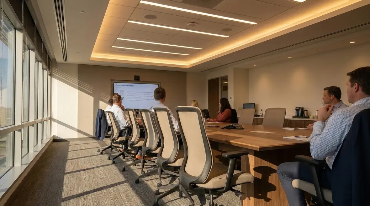 Energy efficient office and industrial lighting controls with utility bill savings