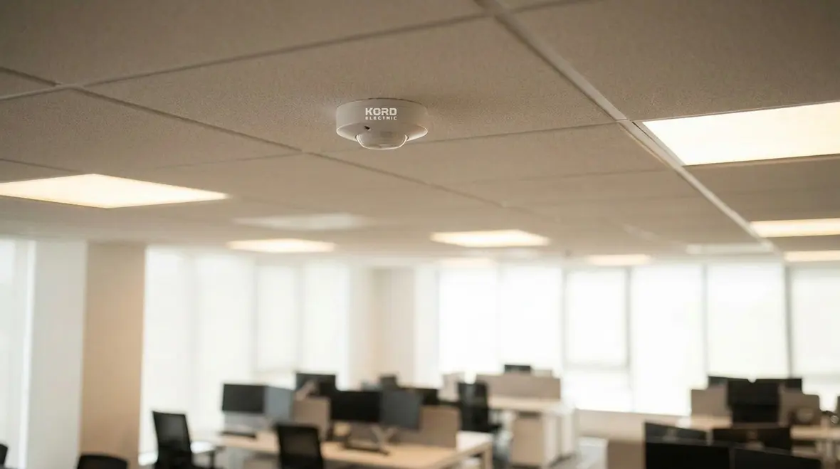 Office and warehouse zones mapped for smart lighting sensors and controls