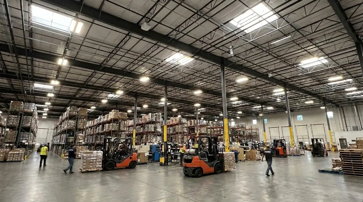 Industrial Warehouse Smart Lighting: Controls, Sensors & Energy Savings