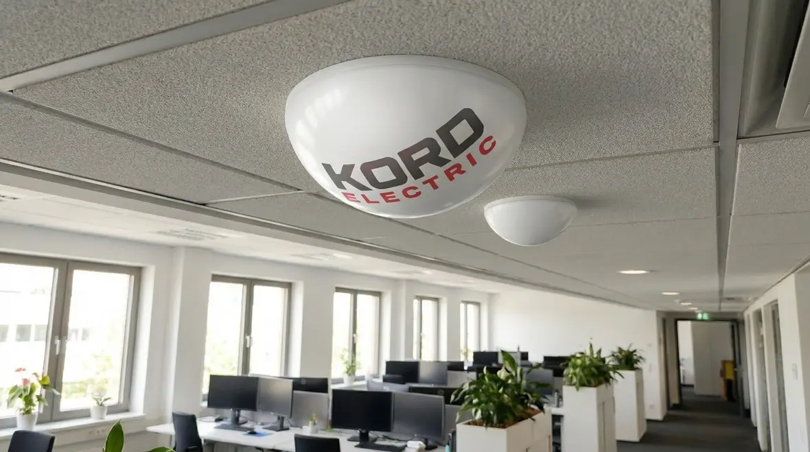 Office occupancy and daylight sensors in a commercial workspace
