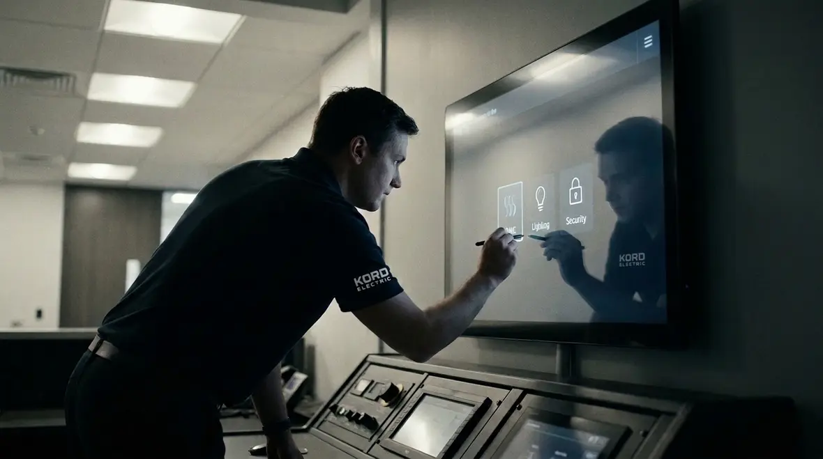 Control panel sequencing loads to reduce electrical peaks