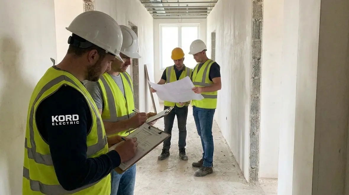 Electricians reviewing NEC code arrangement structure basics for Section 90.3
