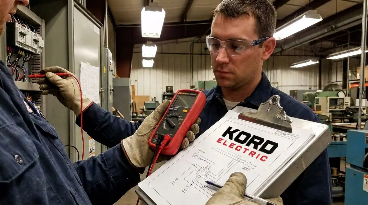 Technician reviewing NEC wiring planning fundamentals guide before installation