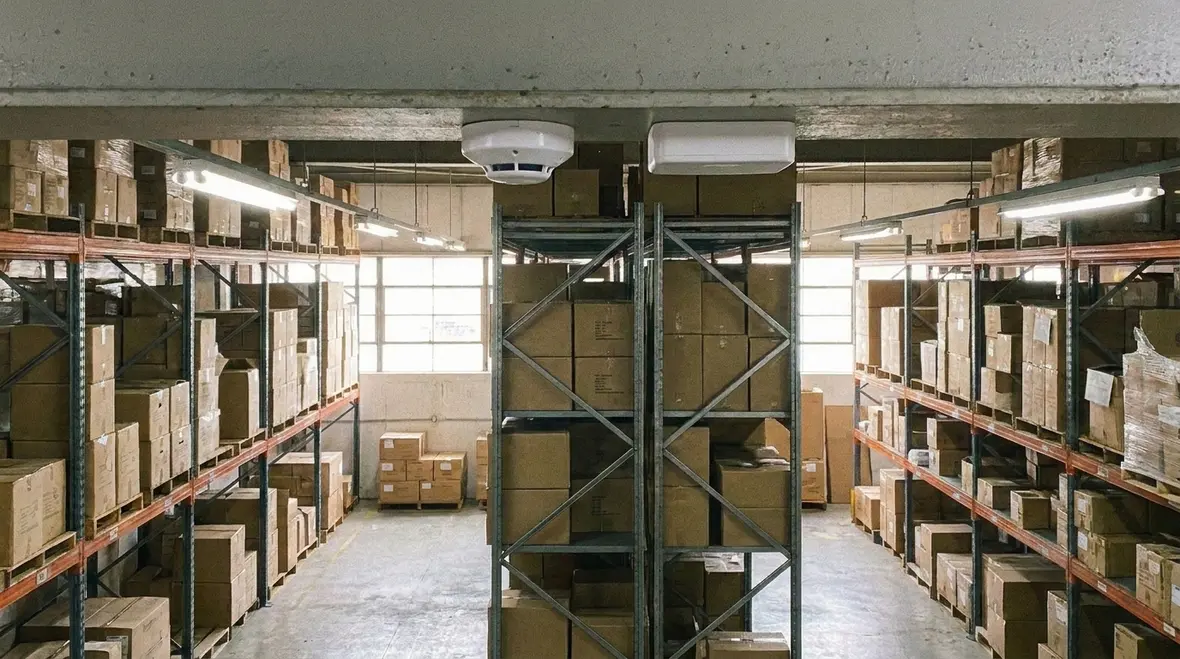 Warehouse lighting sensors including occupancy and daylight devices