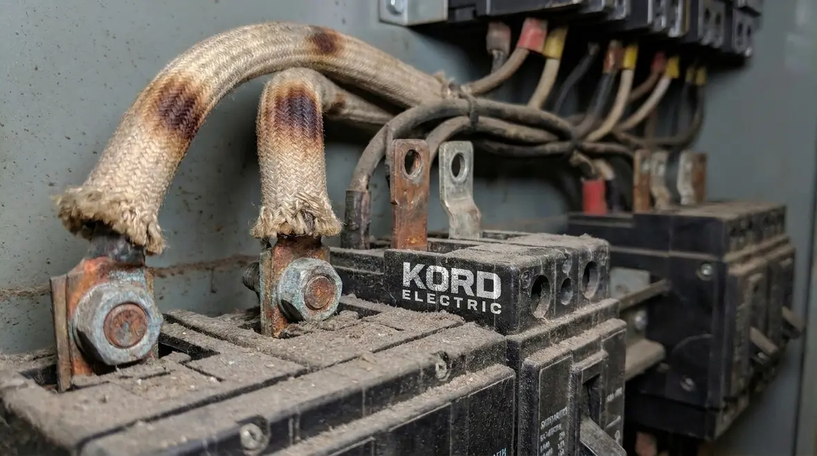 Electrical technicians performing safe commercial electrical testing