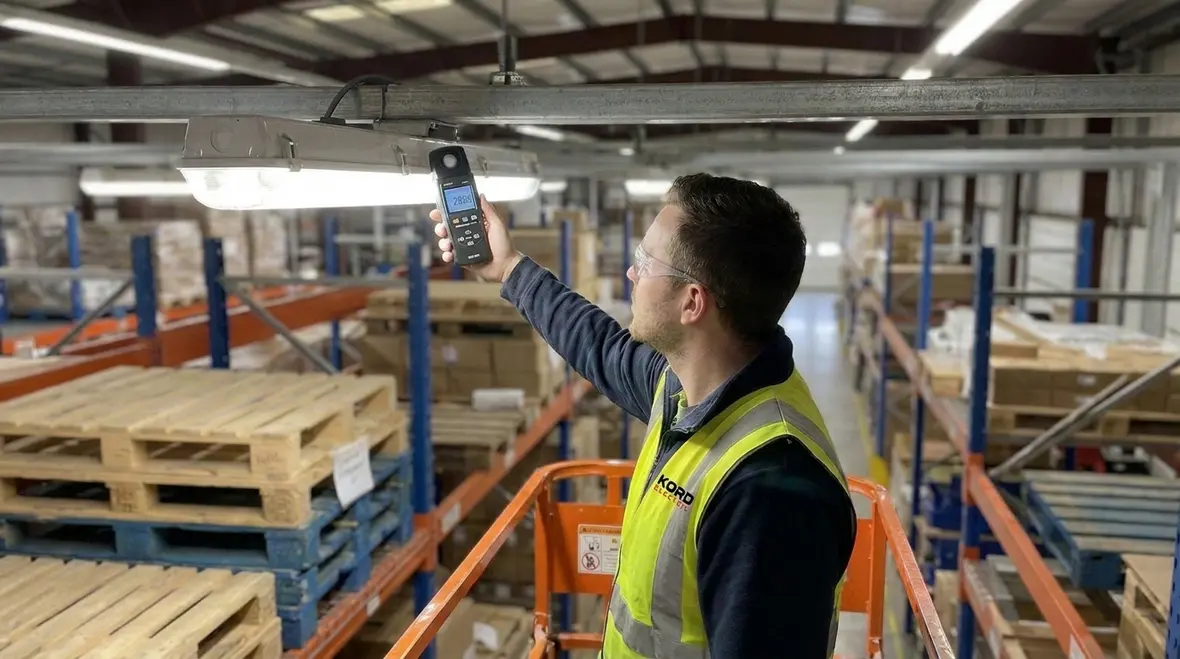 LED warehouse lighting upgrades in high bay and dock areas