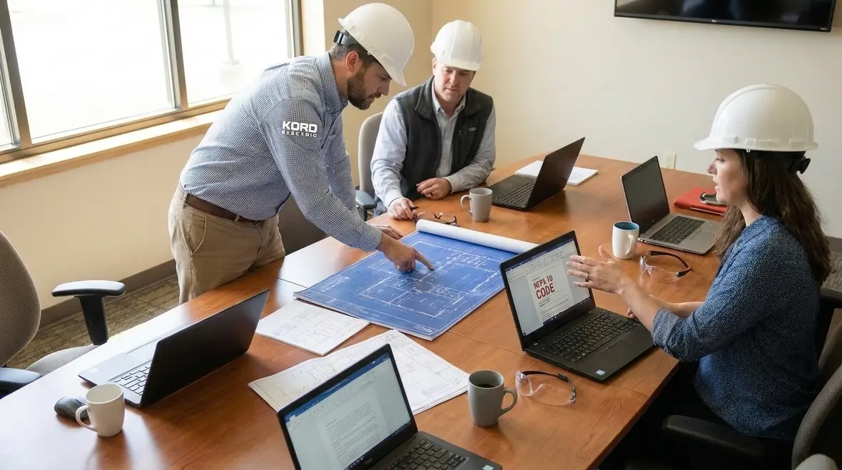 Engineering team planning NFPA 70 2026 electrical upgrades