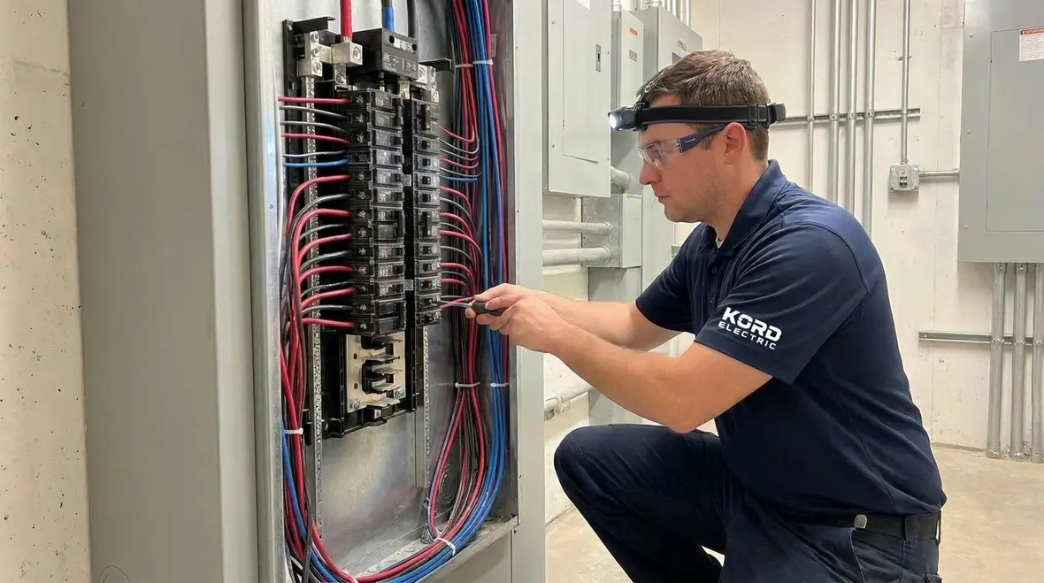 Commercial electrical panel inspection supporting fire safety