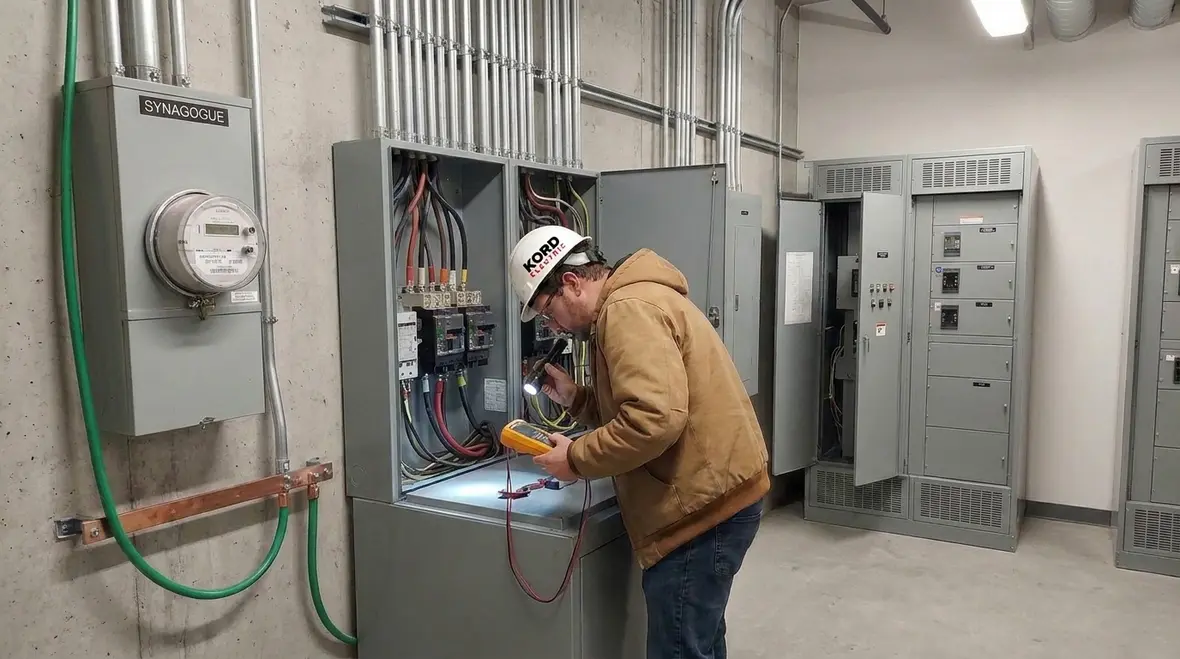 Electrical safety inspection in a religious facility