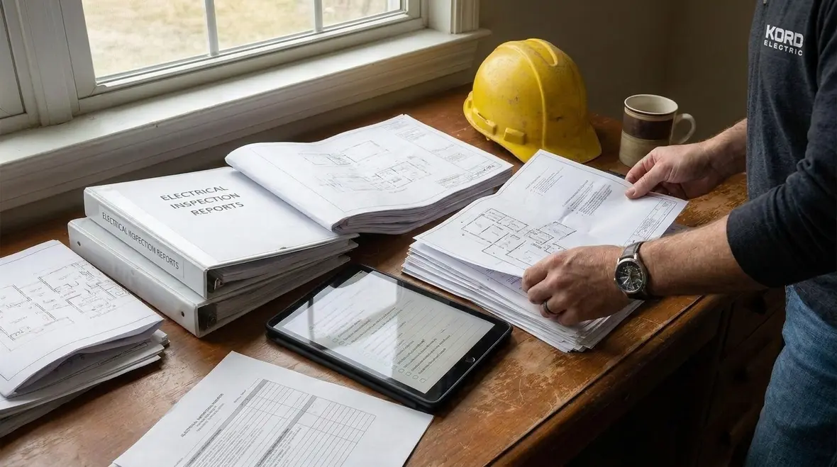 Commercial electrical inspection of service equipment and panels in California