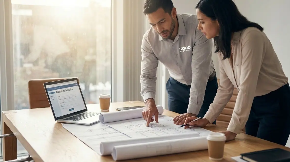 Los Angeles commercial electrical permit plans and diagrams reviewed by technicians