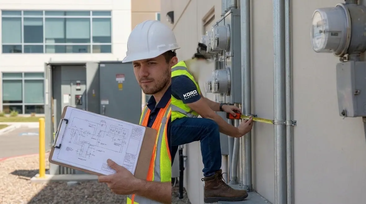 Commercial EV charger installation project in California