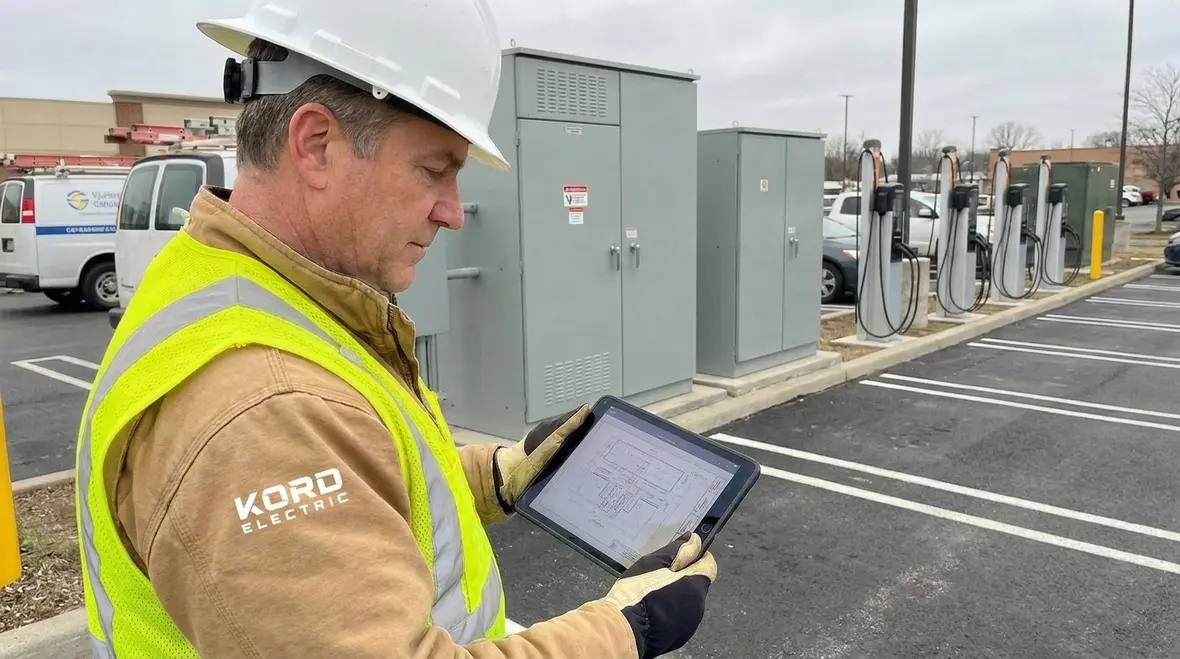 Commercial EV charging permit planning at a California business site