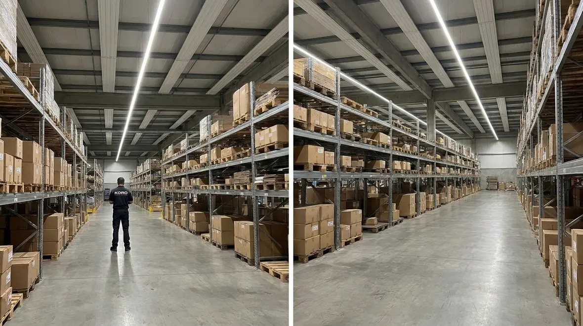 Exterior commercial LED lighting upgrade at a large facility