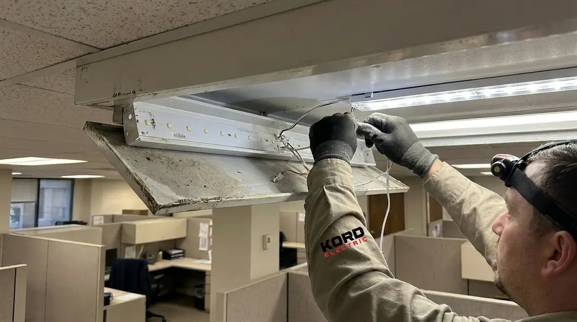 Different commercial LED retrofit fixture options