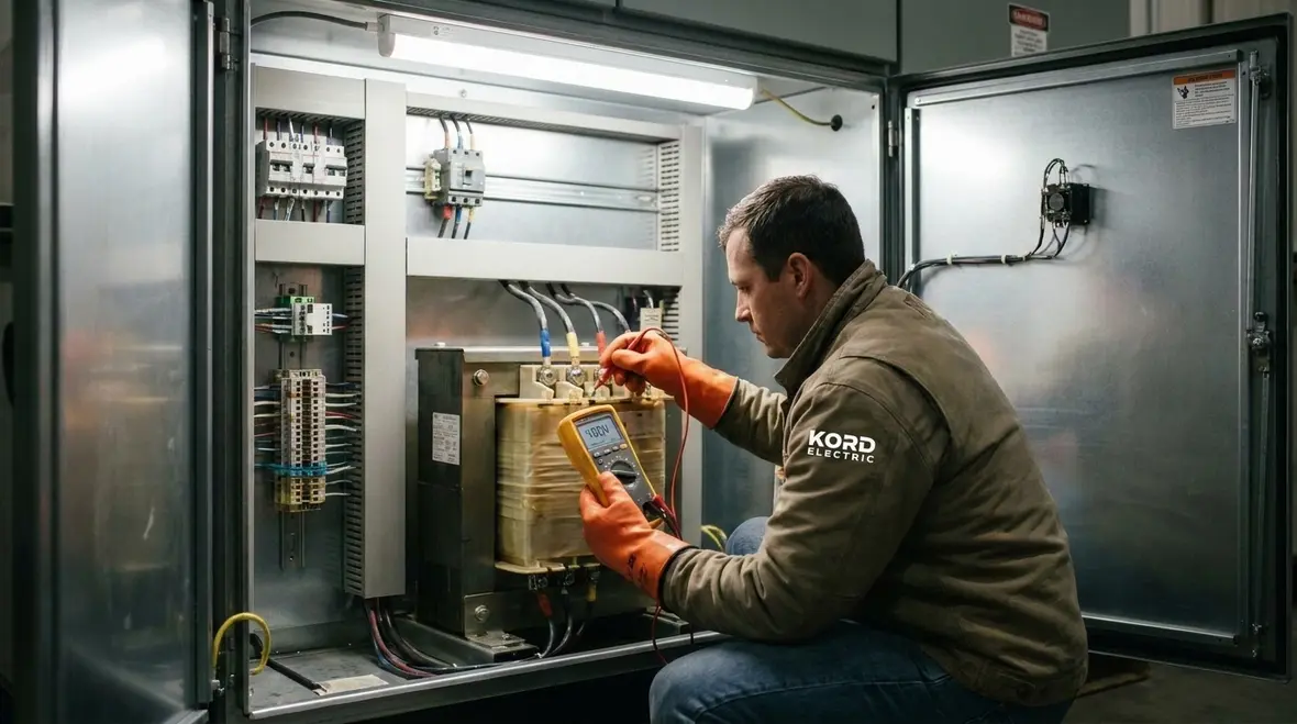 Load planning and voltage coordination for commercial transformer installation