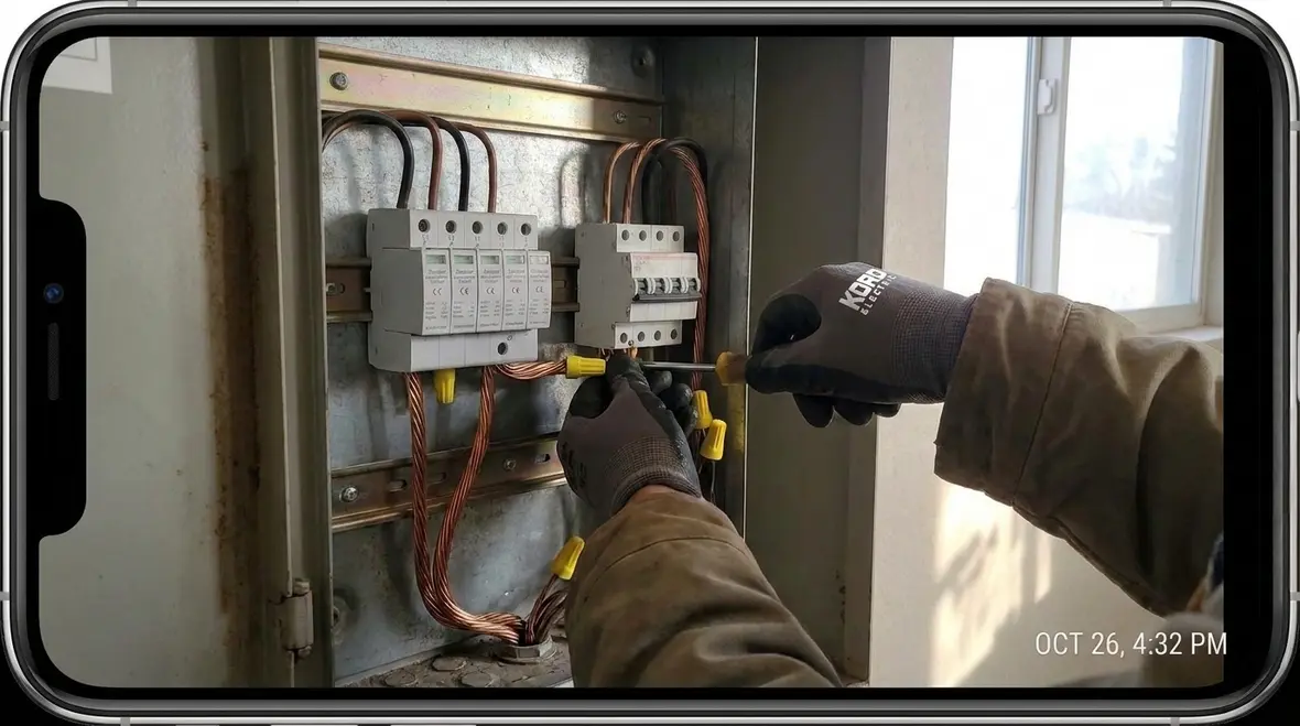 Retail store wiring and grounding work for safe operation