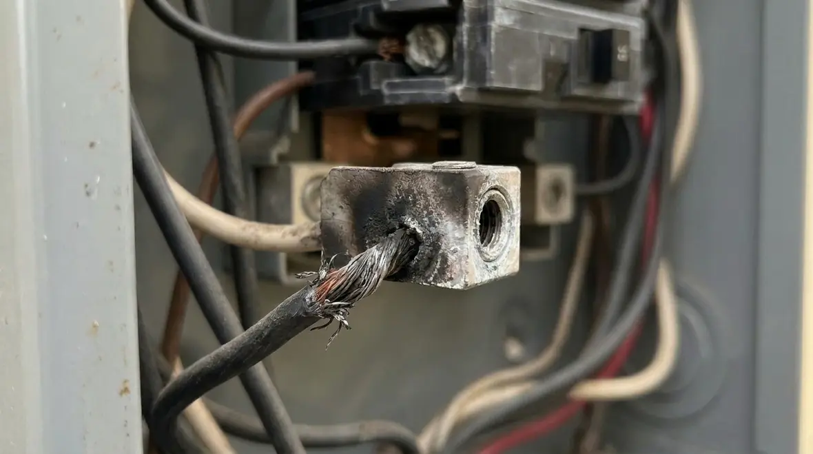 Kord Electric team performing preventive maintenance on a commercial electrical panel