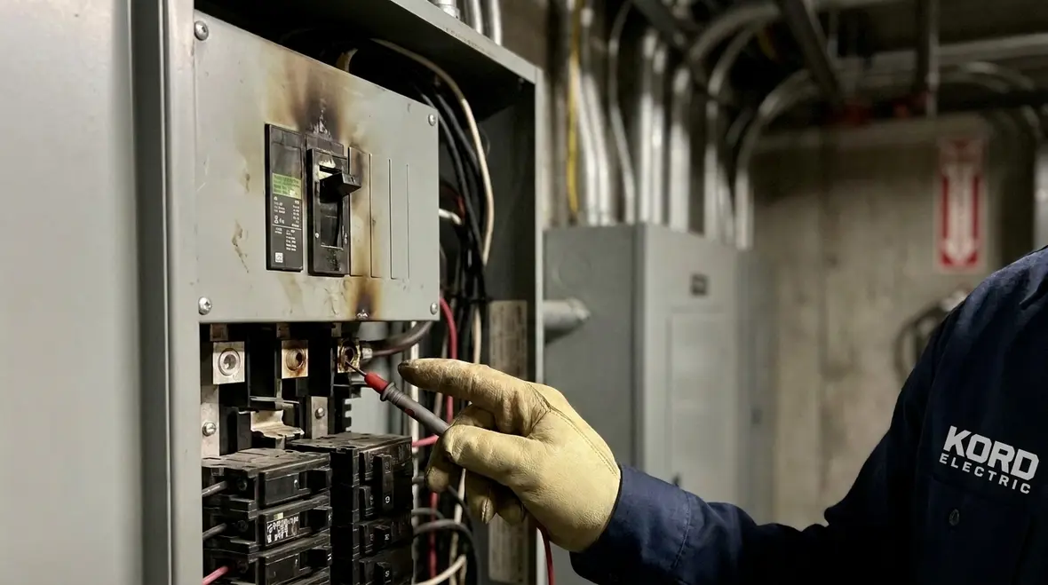 electrical panel overheating commercial building