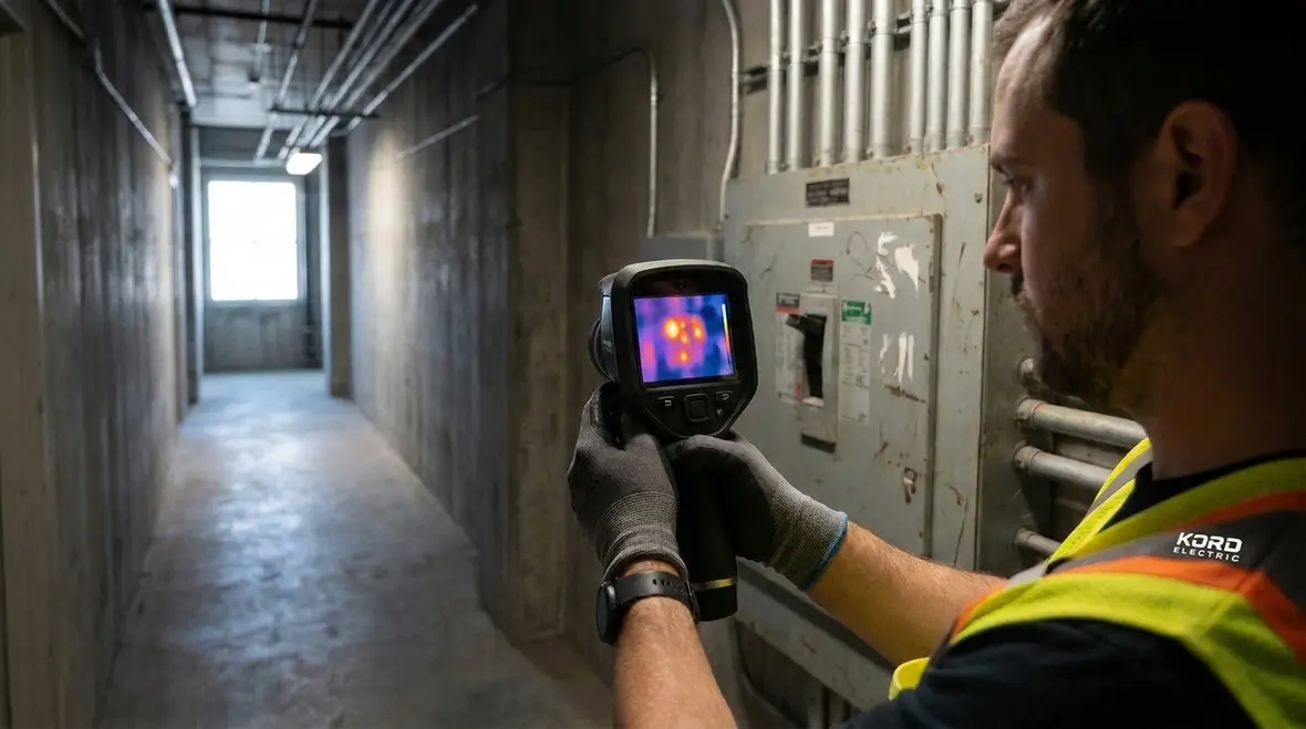 Commercial electrical maintenance plan for long term reliability and fire risk reduction