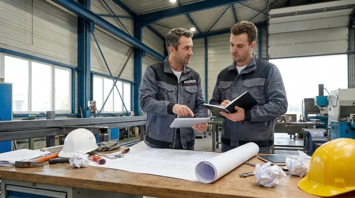 Commercial electrical equipment being scoped for inspection in an industrial facility