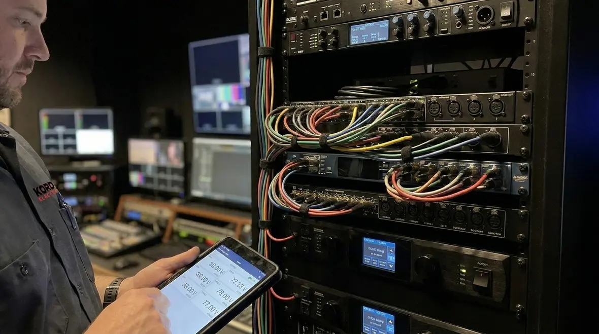 Soundstage in California with professional electrical infrastructure