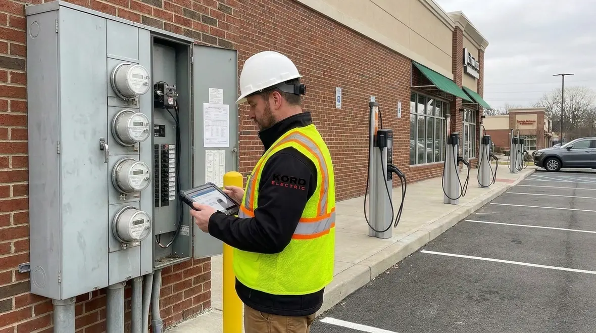 Industrial EV charger layout and fire safety planning