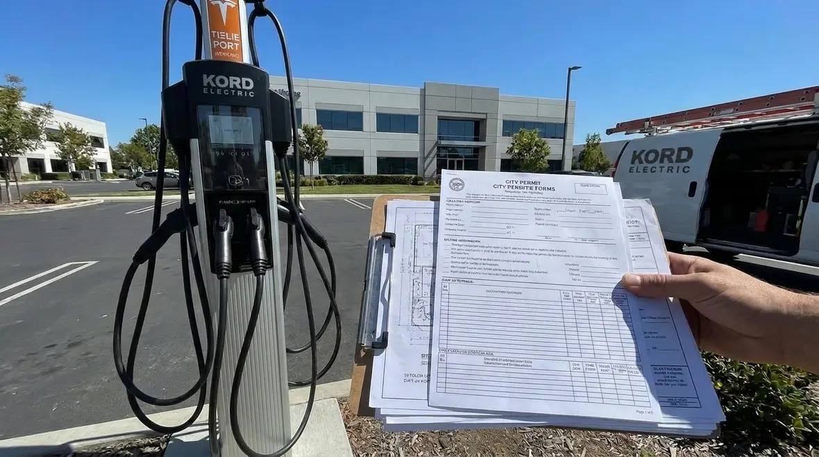 ev charger installation permit requirements california