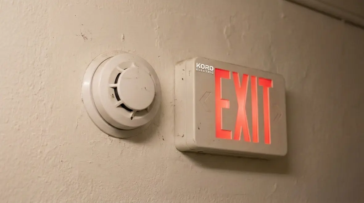 Fire alarm systems and exit signage in film studios