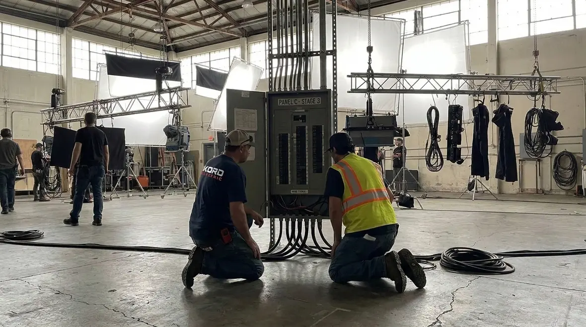 Film studio electrical distribution planning in Studio City