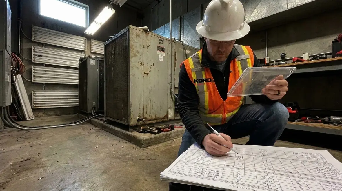 Electrical load planning diagrams for fleet EV charging at a commercial building