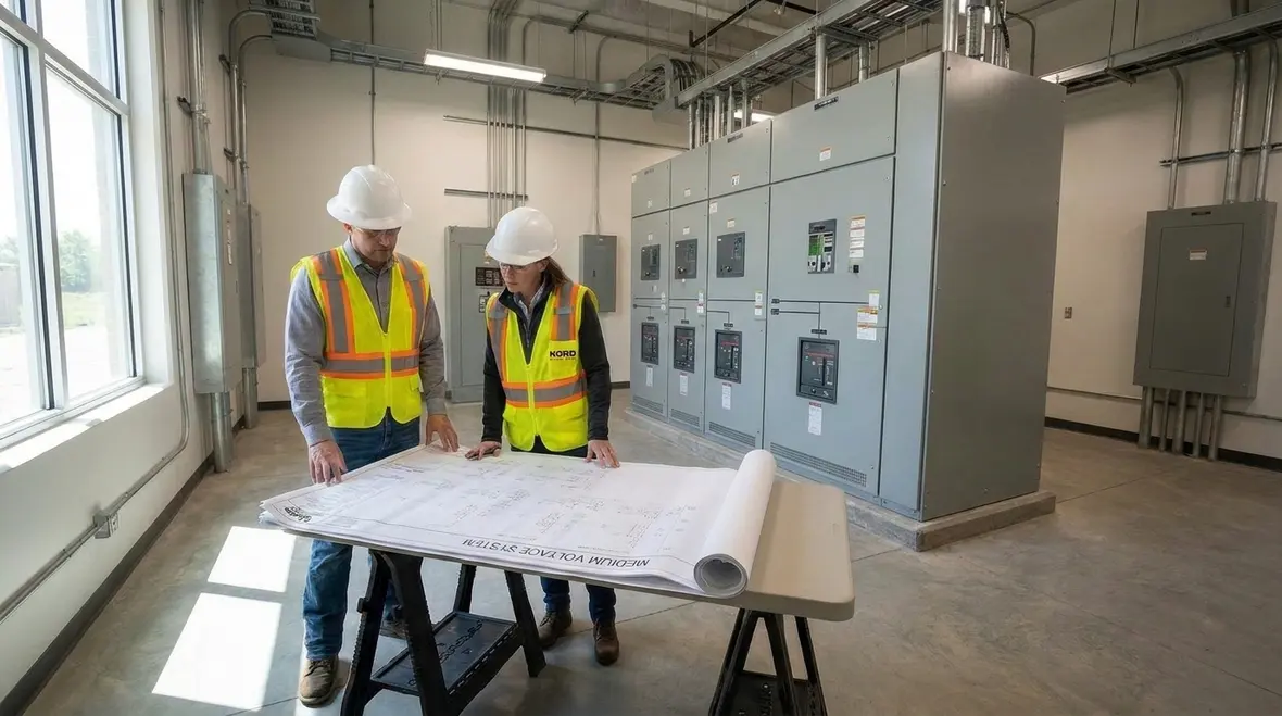 Switchgear, transformers, and protection for medium voltage systems