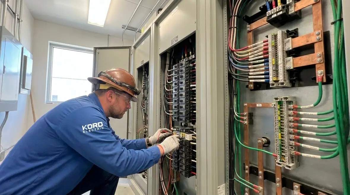 Exit signs and emergency lighting powered by compliant electrical systems