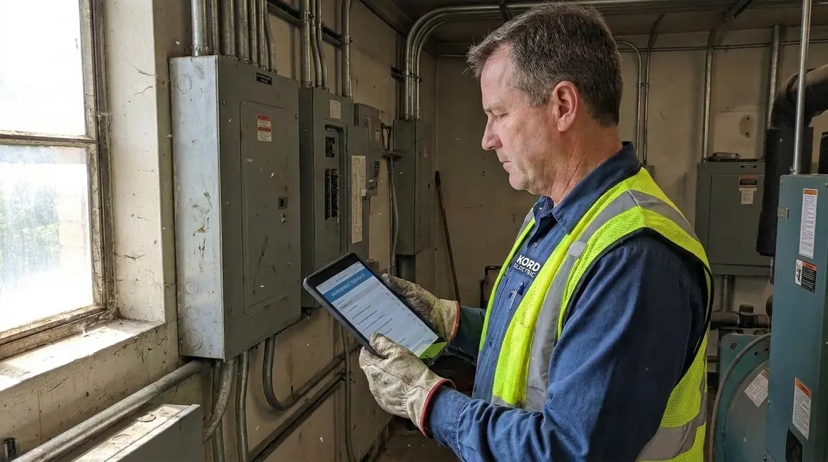 Infrared thermal scan used to support office electrical preventive maintenance measurements