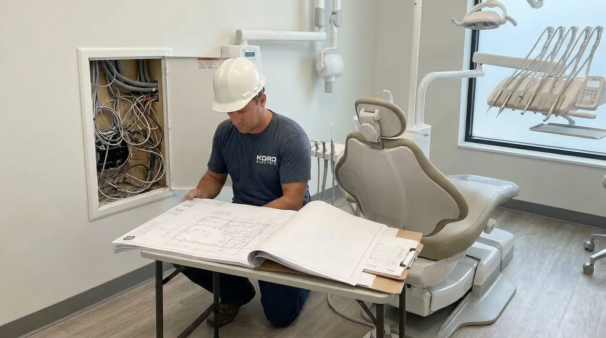 Electrical planning for a Los Angeles dental office
