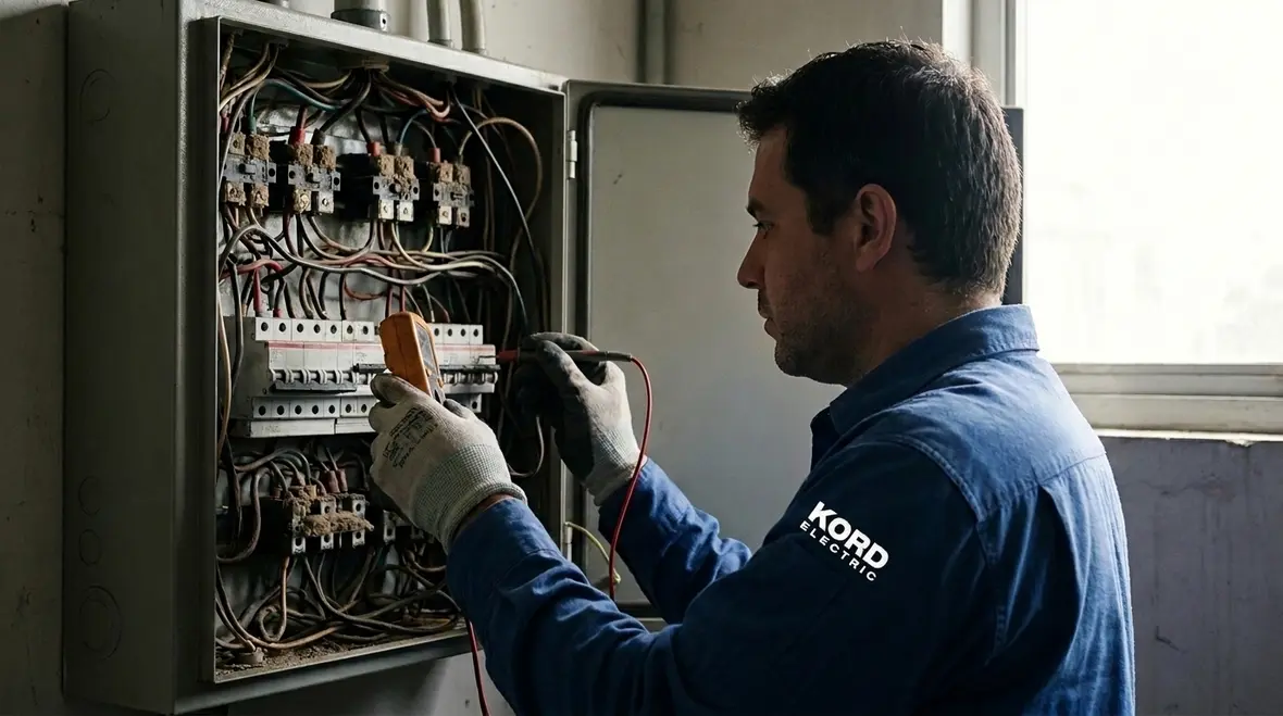 Emergency power and life safety circuits in a Los Angeles theater