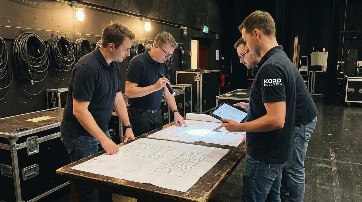 Los Angeles entertainment venue electrical panels and wiring inspection