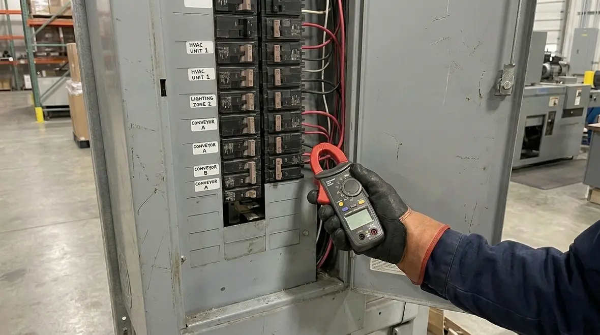 Warehouse power distribution panels in Los Angeles